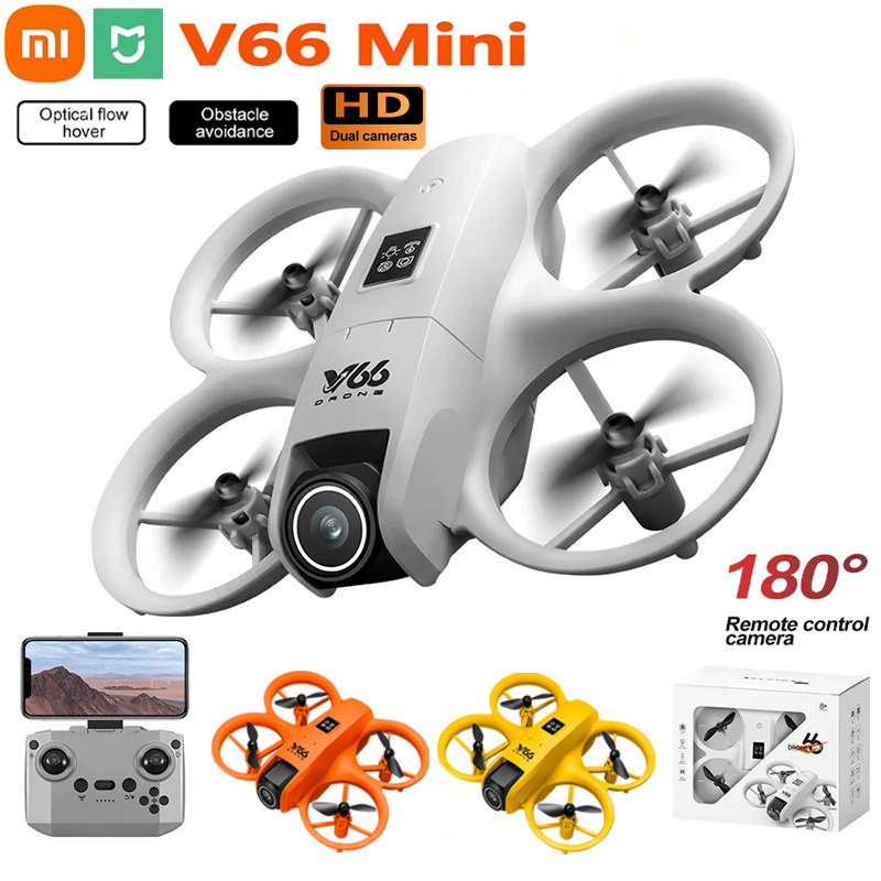Drone Rc Helicopter With Camera - New V66 Mini Drone HD Camera