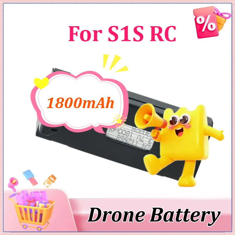 Drone Rc S1S - 3.7V 1800mAh Upgraded Replacement Battery for