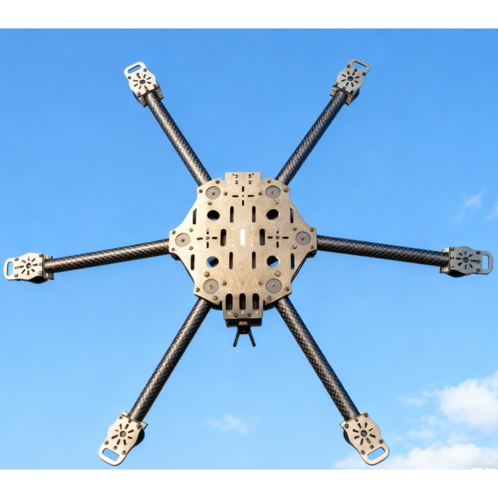 Carbon Fiber Drone Arm - Cross Machine Six Axis 11/13/14 Inch