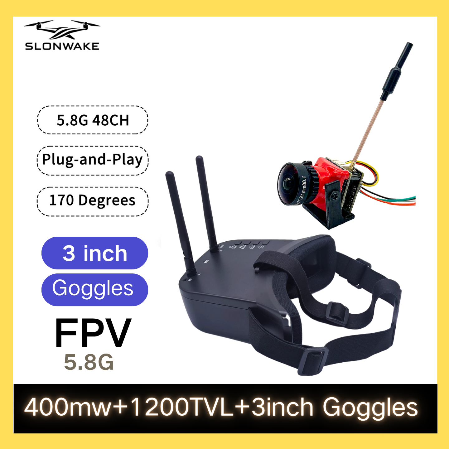 Drone And Car - SLONWAKE 5.8G 48CH FPV 400mw VTX