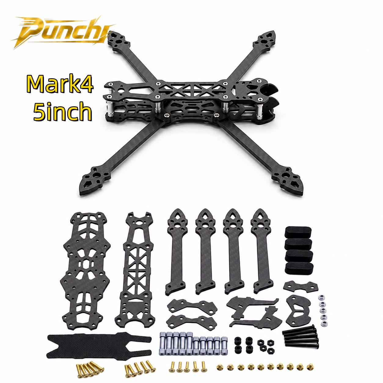 Carbon Fiber Drone Arm - Mark4 5inch FPV Carbon Fiber Frame