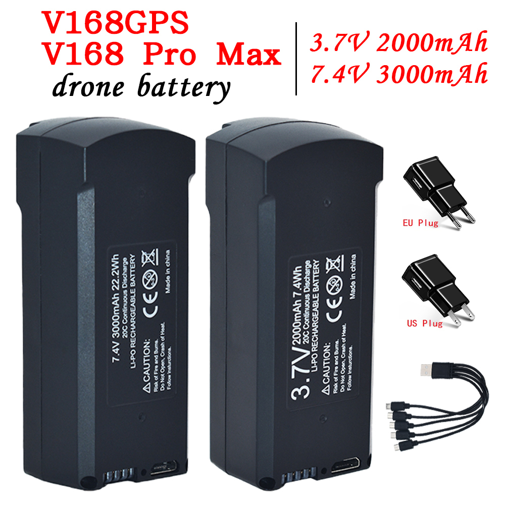 Drone Rc Gps - GPS V198 7.4V 3000mAh Battery RC