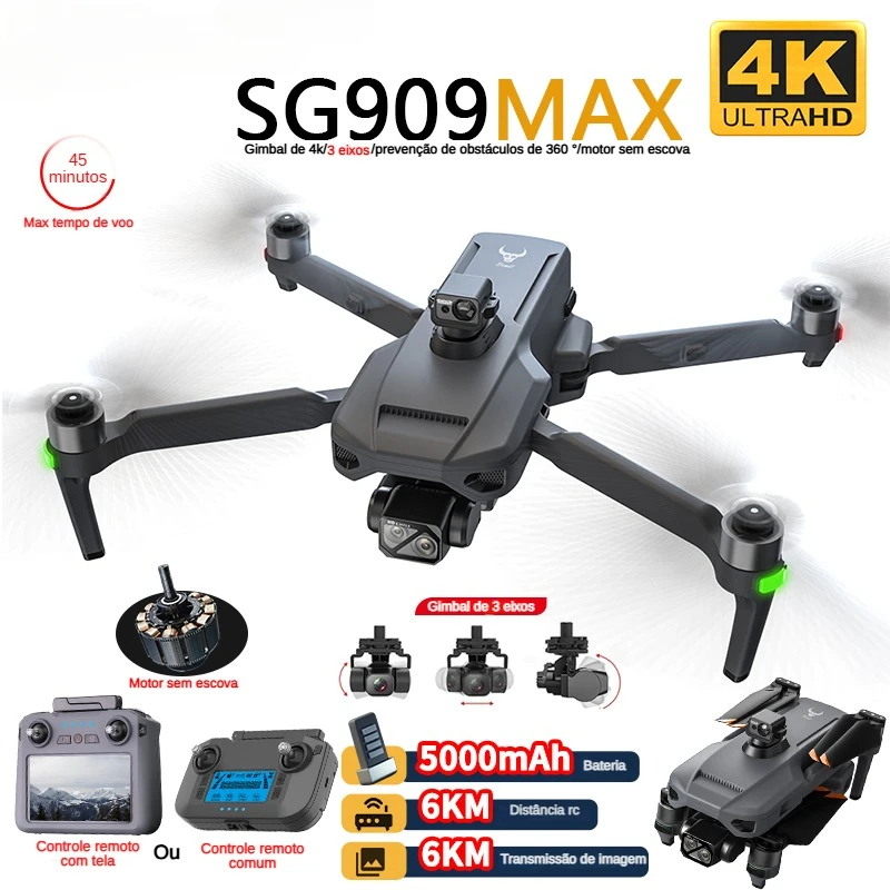 Drone Rc Helicopter With Camera - ZLL SG909 SG909MAX Professional Drone With