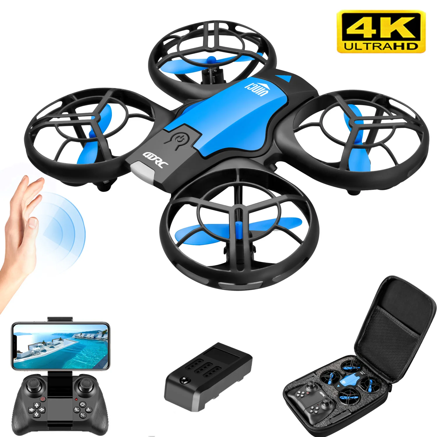 V8 New Mini Drone 4k professio - Drone Rc Helicopter With Camera ulasan dan harga