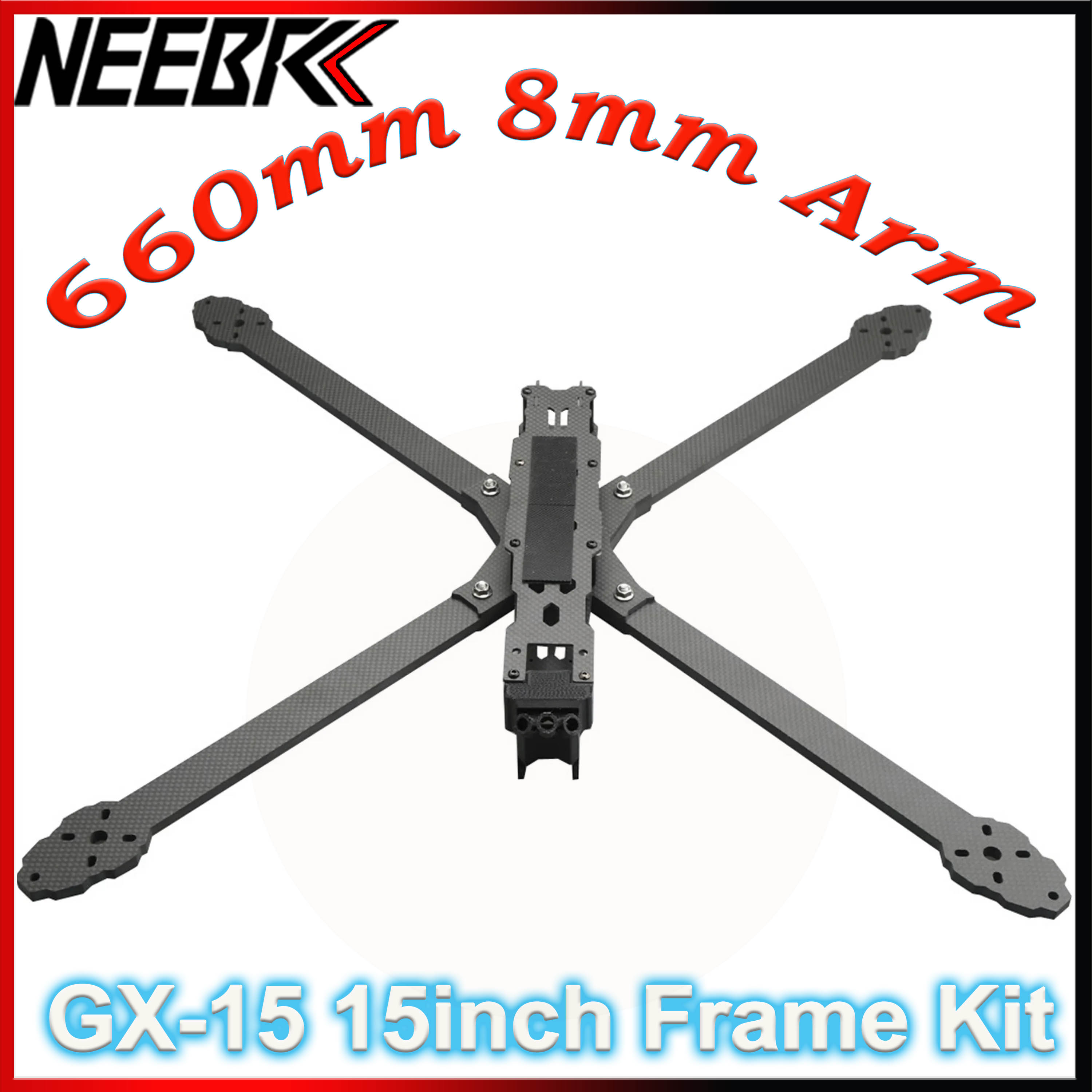 GX-15 15 Inch FPV Frame Kit 66 - Carbon Fiber Drone Arm ulasan dan harga