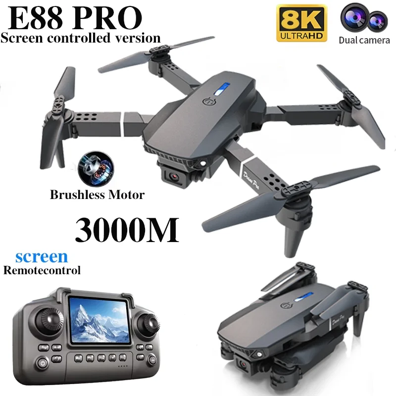 Professional E88 PRO Drone wit - Drone Rc Helicopter With Camera ulasan dan harga