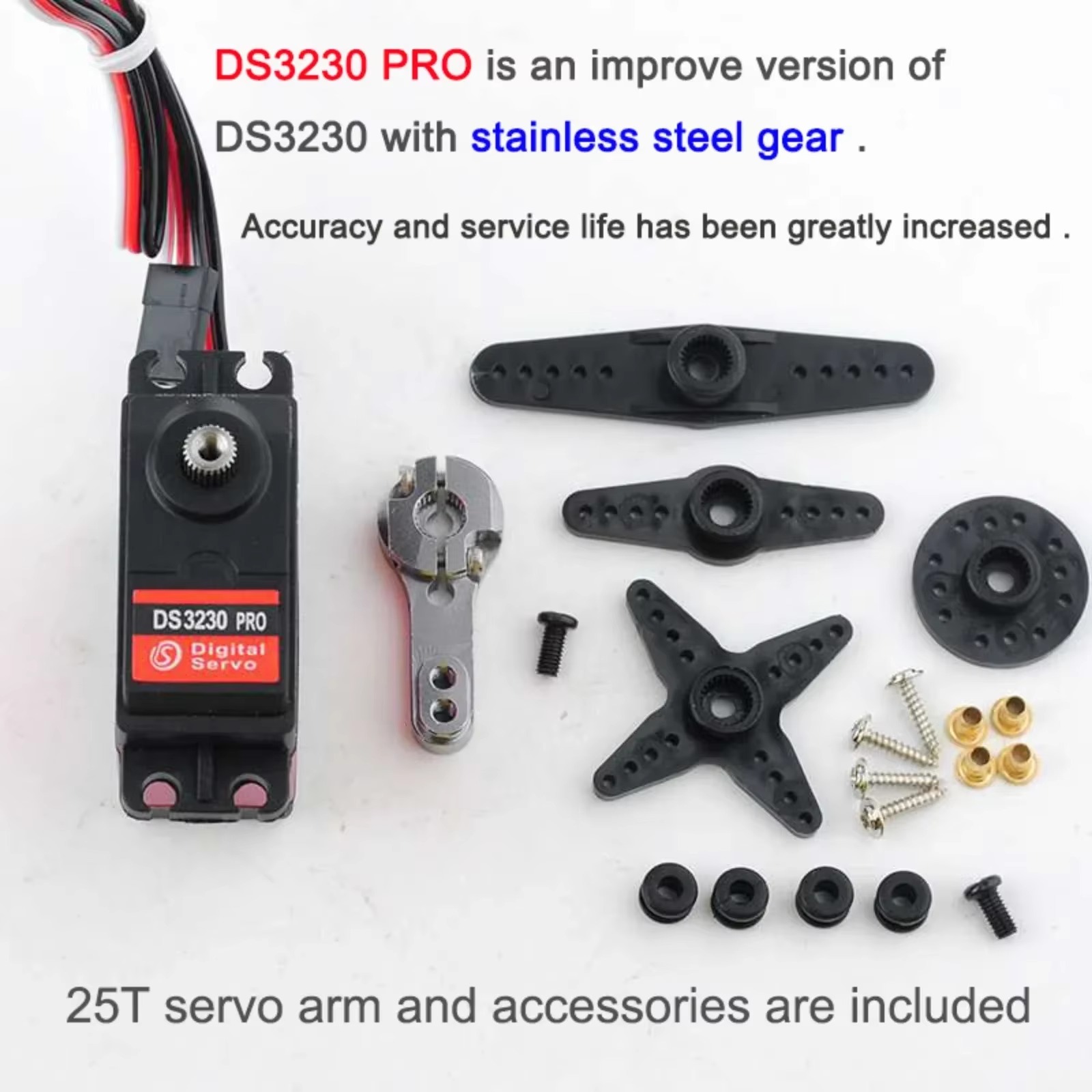 4Pcs DS3230PRO 30KG Digital Se - Drone And Car ulasan dan harga