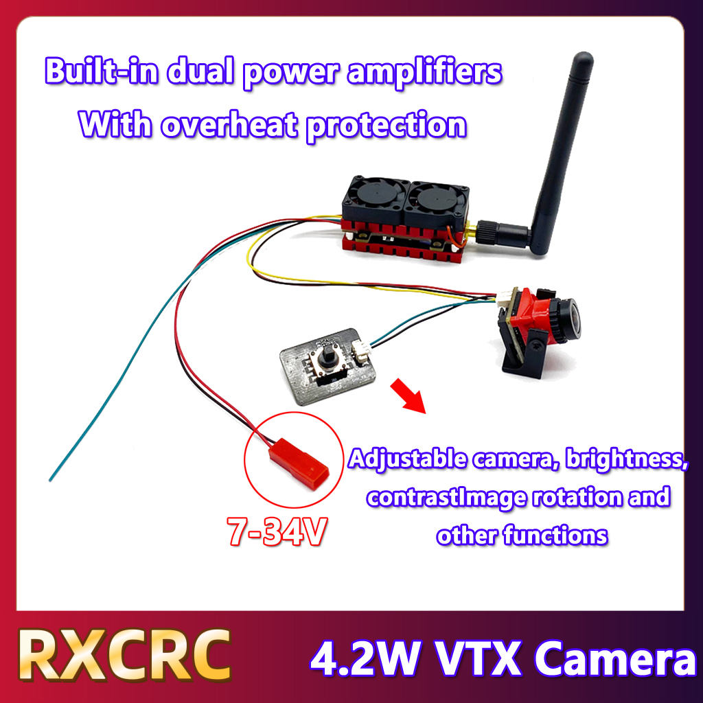 RXCRC 5.8G 48CH 4.2W High Powe - Fpv Camera Cmos ulasan dan harga