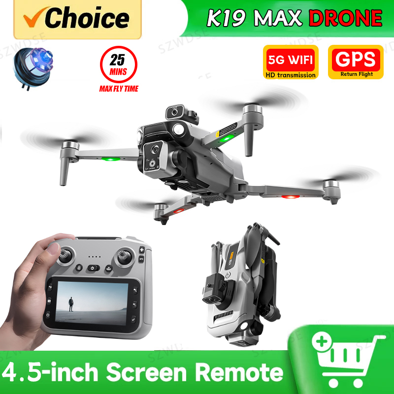 2026 K19 MAX GPS Drone Cam Fis - Fpv Camera Cmos ulasan dan harga