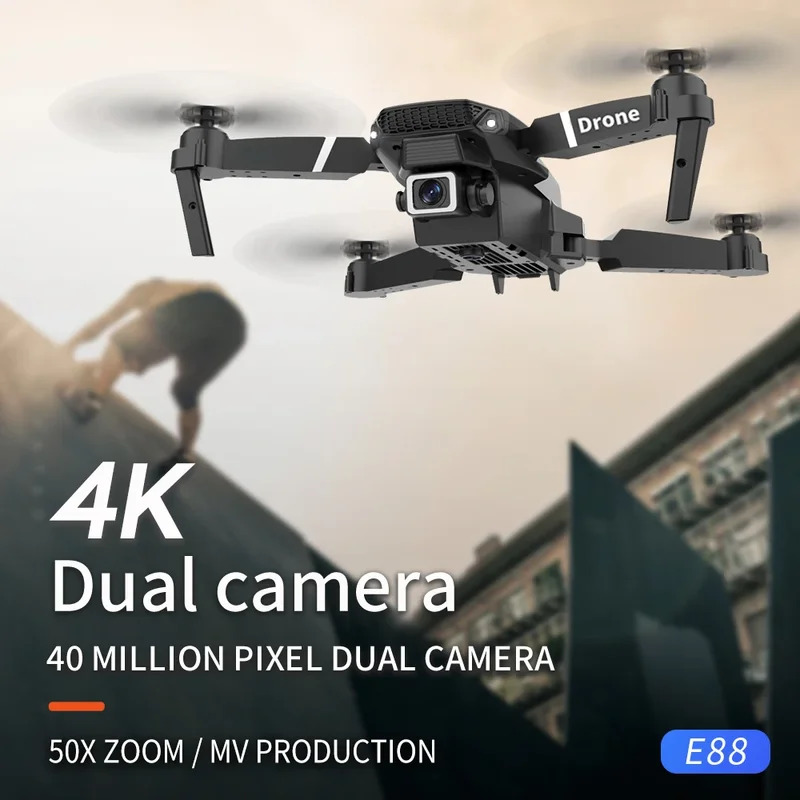 E88 ProIntelligent Folding Dro - Drone Rc Team City ulasan dan harga