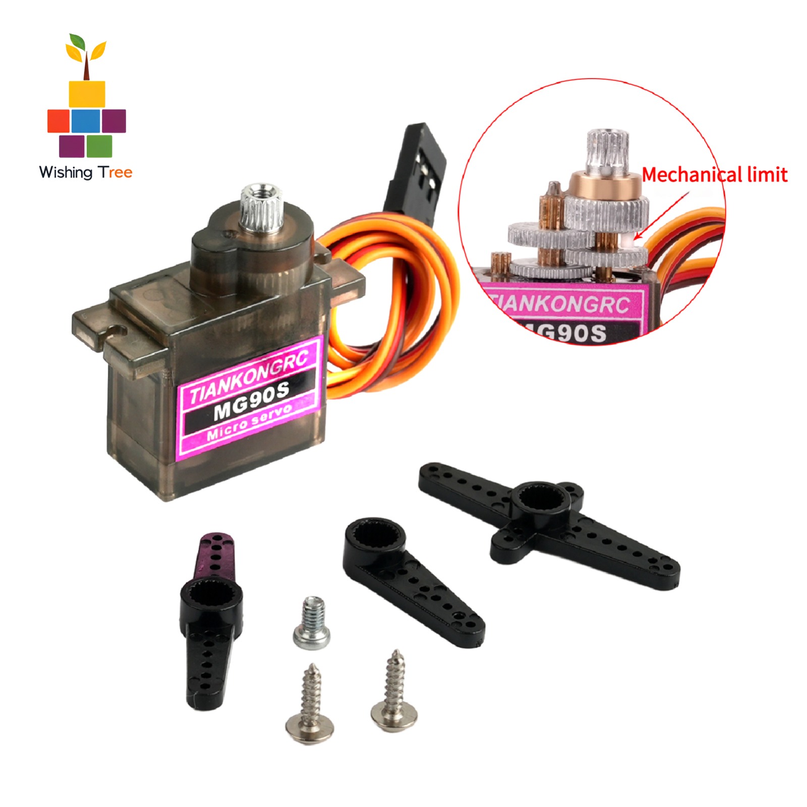 MG90S Micro Servo 180/270/360° - Drone And Car ulasan dan harga
