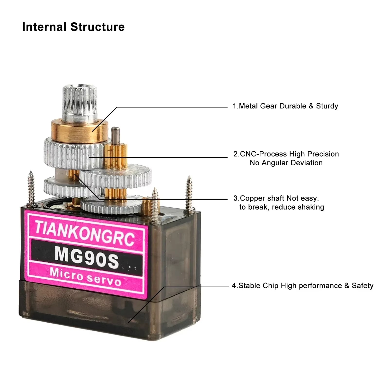 MG90S Micro Servo 180/270/360° - Drone And Car ulasan dan harga