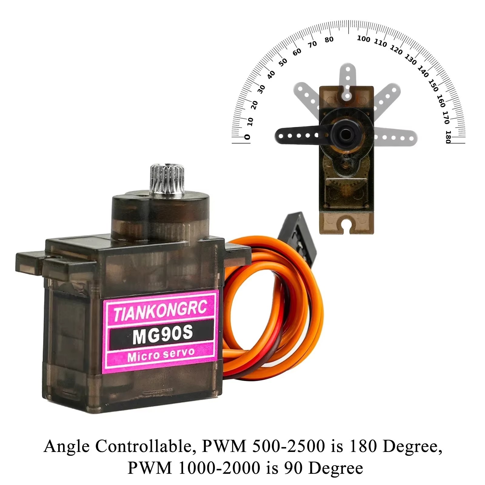 MG90S Micro Servo 180/270/360° - Drone And Car ulasan dan harga