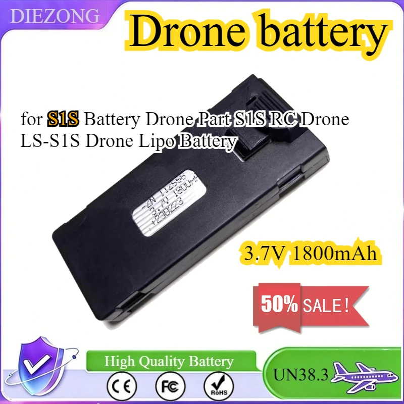 3.7V 1800mAh Battery for S1S B - Drone Rc S1S ulasan dan harga
