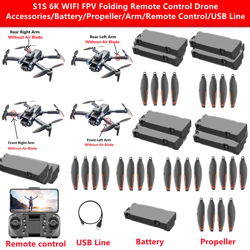 S1S 6K WIFI FPV Folding Remote - Drone Rc S1S ulasan dan harga