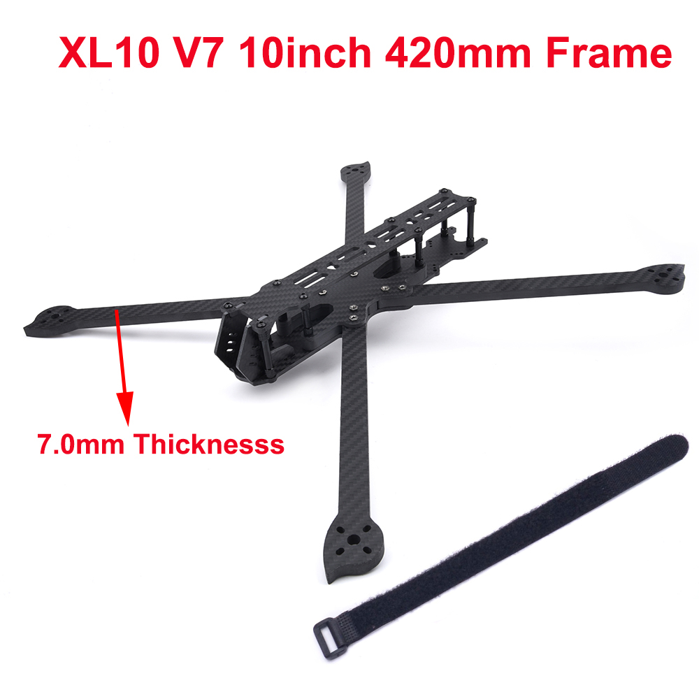 XL10 V7 10inch 420 420mm Wheel - Carbon Fiber Drone Arm ulasan dan harga