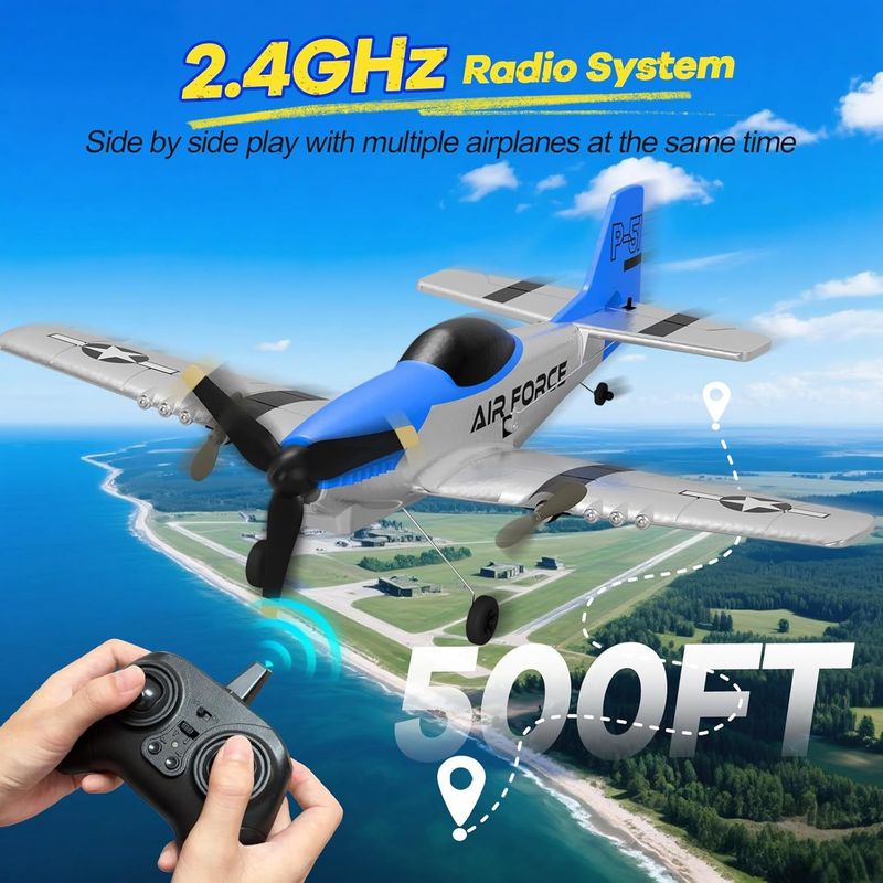 Z63 Rc Fixed Wing Glider P51 M - Rc Wing Glider ulasan dan harga