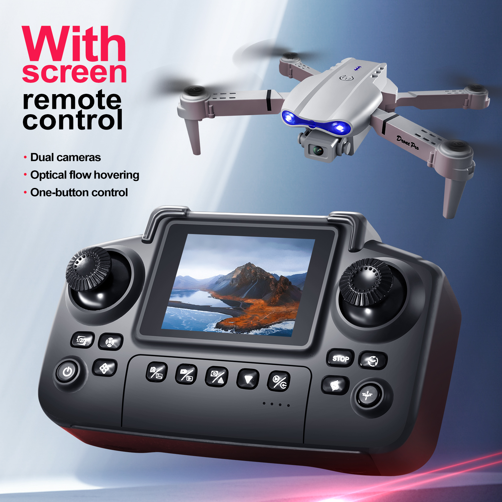 2025 New E88 E99 Upgraded Dron - Drone Rc Helicopter With Camera ulasan dan harga
