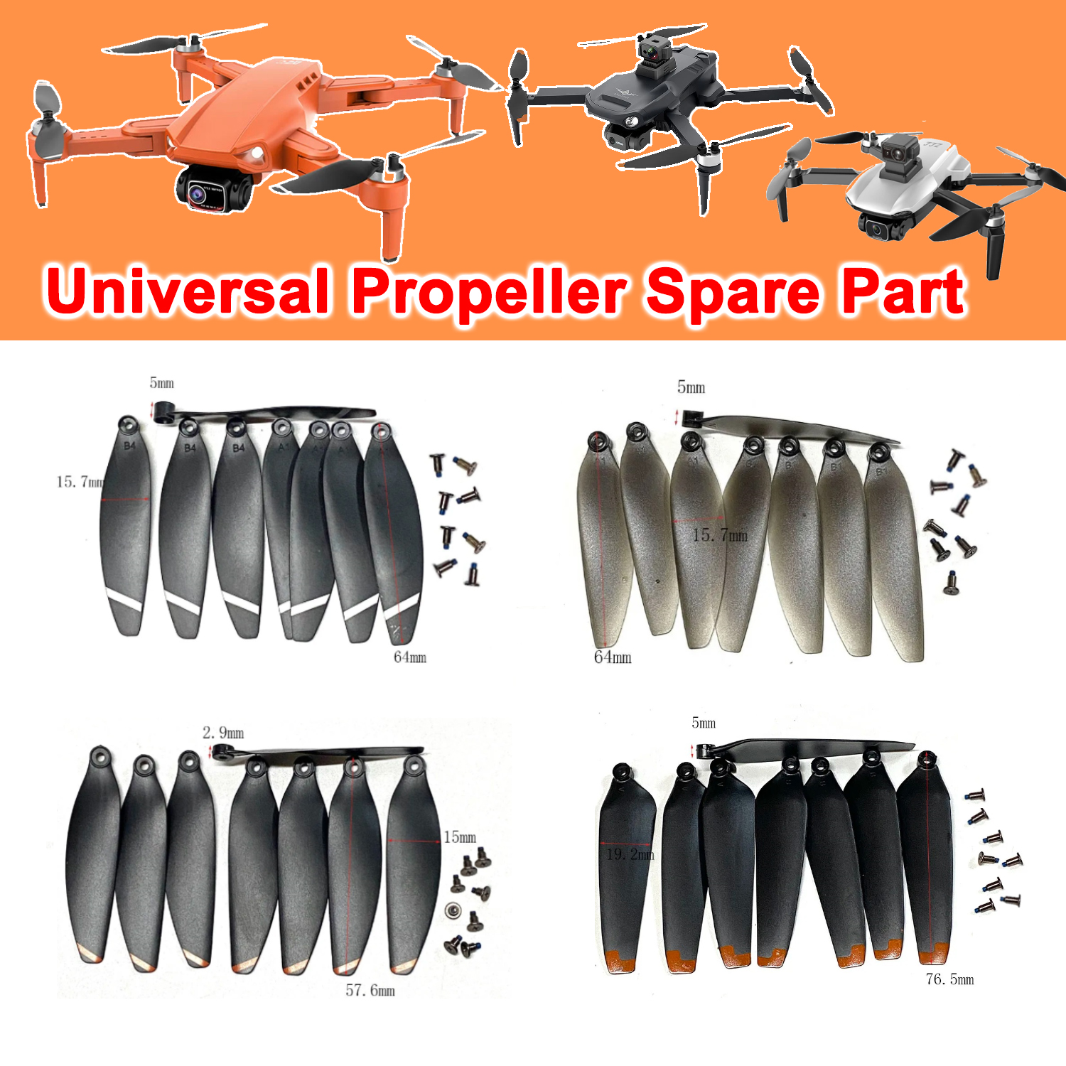 RC Drone Universal Propeller P - Drone Rc S1S ulasan dan harga