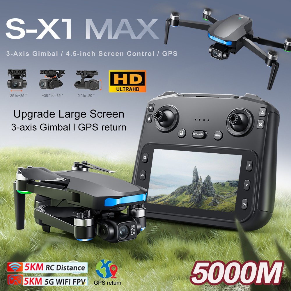 New S-X1 MAX Drone GPS 8K Prof - Drone Rc Team City ulasan dan harga