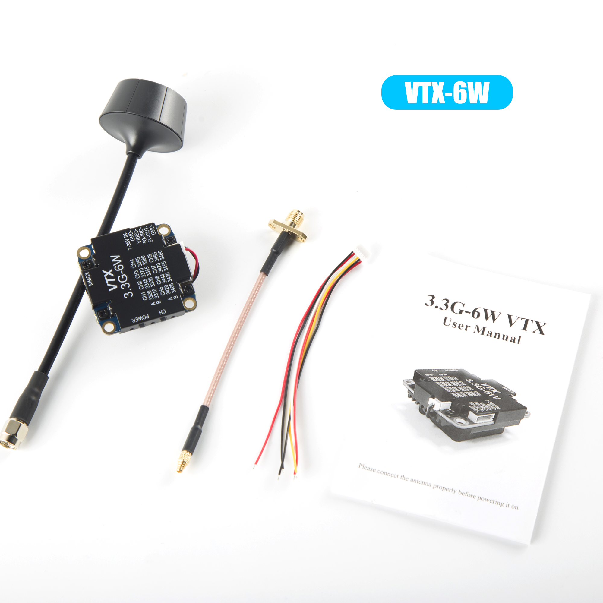 FPV Video Transmitter 3.3G 6W  - Drone Rc Control ulasan dan harga