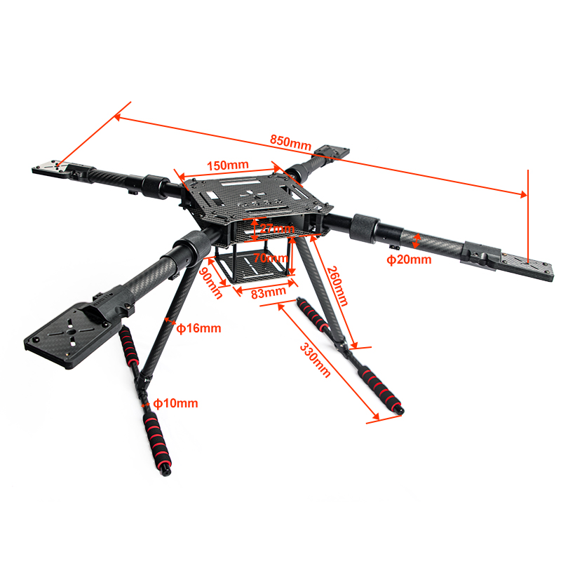 Carbon Fiber Folding Drone Fra - Carbon Fiber Drone Arm ulasan dan harga