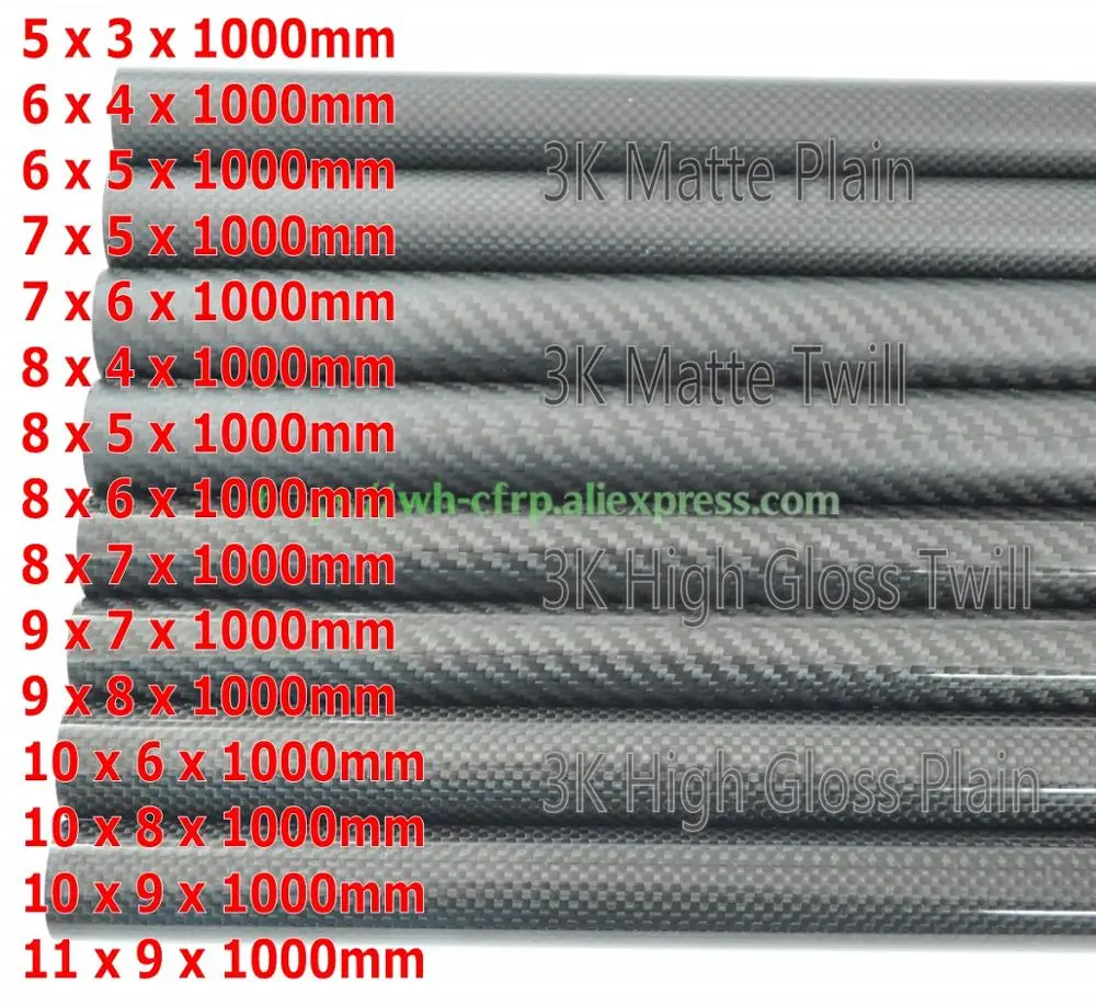 Carbon Fiber Tube 5mm 6mm 7mm  - Carbon Fiber Drone Arm ulasan dan harga