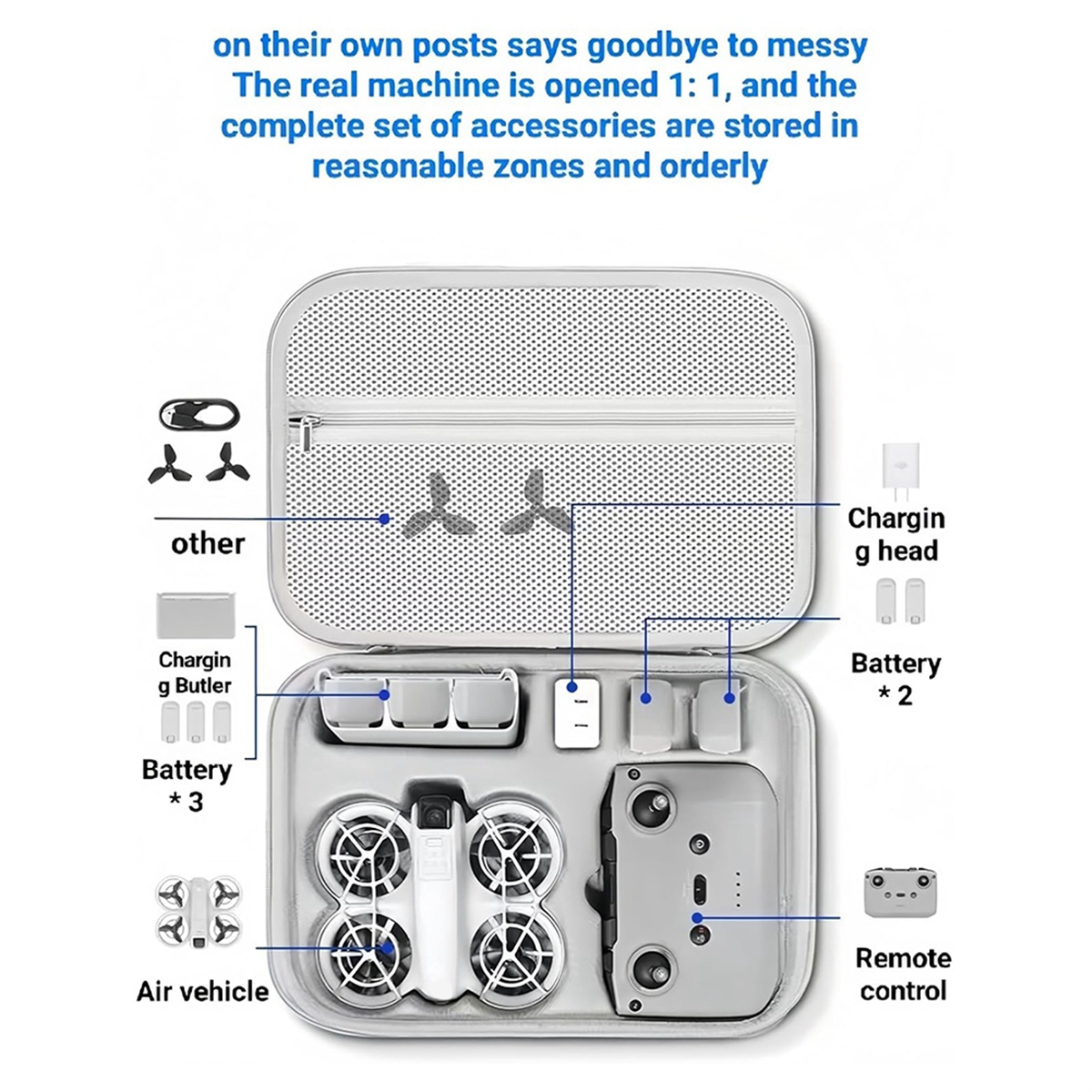EYEL Pro Carrying Case for DJI - Drone Rc N2 ulasan dan harga
