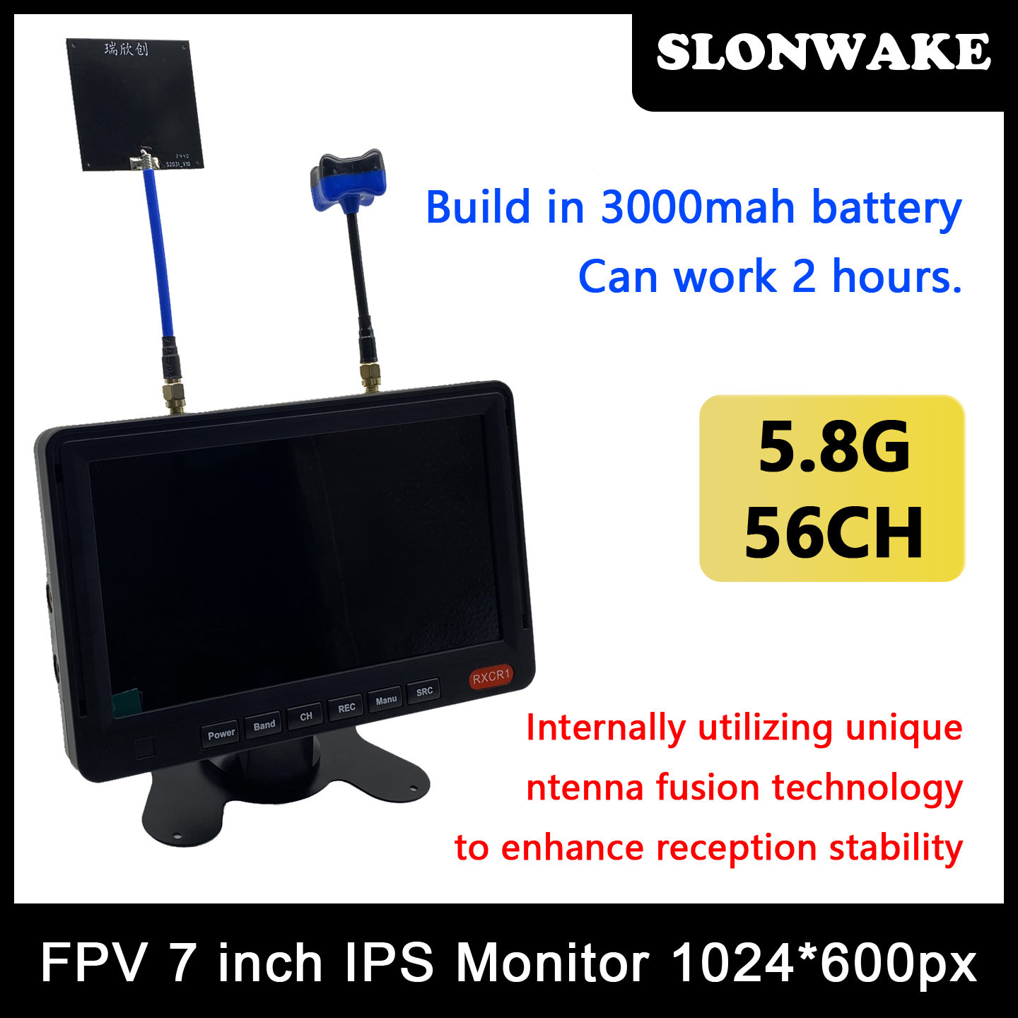 5.8G 48CH 7 Inch FPV Monitor 1 - Fpv Camera Cmos ulasan dan harga